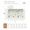 thumbnail image 2 of Green Coastal Washable Area Rug 3'x5',Summer Eucalyptus Leaves Beach Ocean Starfish Conch Woven Cotton Tassels Kitchen Rugs,Non Slip Indoor Door Mat Throw Carpet for Entryway Living Room Laundry Room, 2 of 9