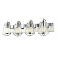 thumbnail image 3 of 4 Light Bath Vanity In Coastal Style-8.88 Inches Tall And 32 Inches Wide Z-Lite 444-4V-Ch, 3 of 4