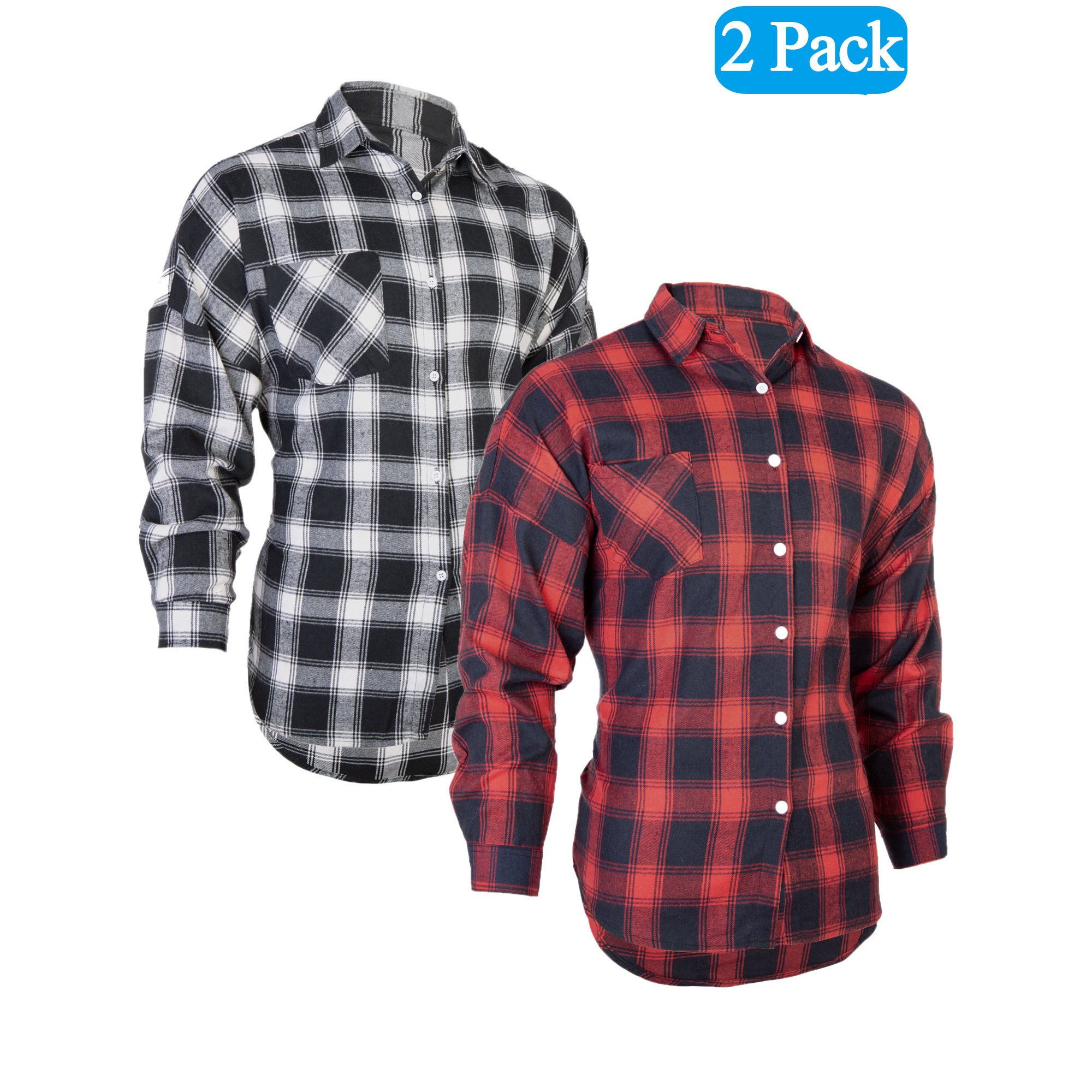 SAYFUT Men's Big and Tall Long Sleeve Plaid Fleece Shirt Button Down Plaid  Flannel Shirt Workshirt