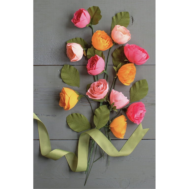 Crepe Paper Flower Kit -Ranunculus