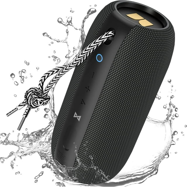 Monster S320 Altavoz Bluetooth, Altavoz Bluetooth portátil, Altavoz inalámbrico verdadero de 40 W, Efecto de sonido estéreo de 360°, Altavoz impermeable IPX7, Tiempo de reproducción de 32 horas, Adecu
