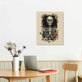 thumbnail image 3 of JRXY Halloween Wall Art Prints Boho Skeleton Ghost Black Cat Art Poster Decor for Halloween Gallery Wall Home Living Room Bedroom 16x20 in, 3 of 5
