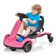 thumbnail image 4 of Costway Los niños 6V montan en el kart de deriva eléctrico del coche de la deriva para los niños con el giro de 360° rosado, 4 of 6