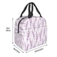 thumbnail image 3 of Fotbe Lavender Flowers Bolsa Térmica con Estampado y Forro de Aluminio Grueso Bolsa de Almuerzo con Bolsillo Frontal para Hombres y Mujeres, Ideal para Trabajo, Escuela, 3 of 8