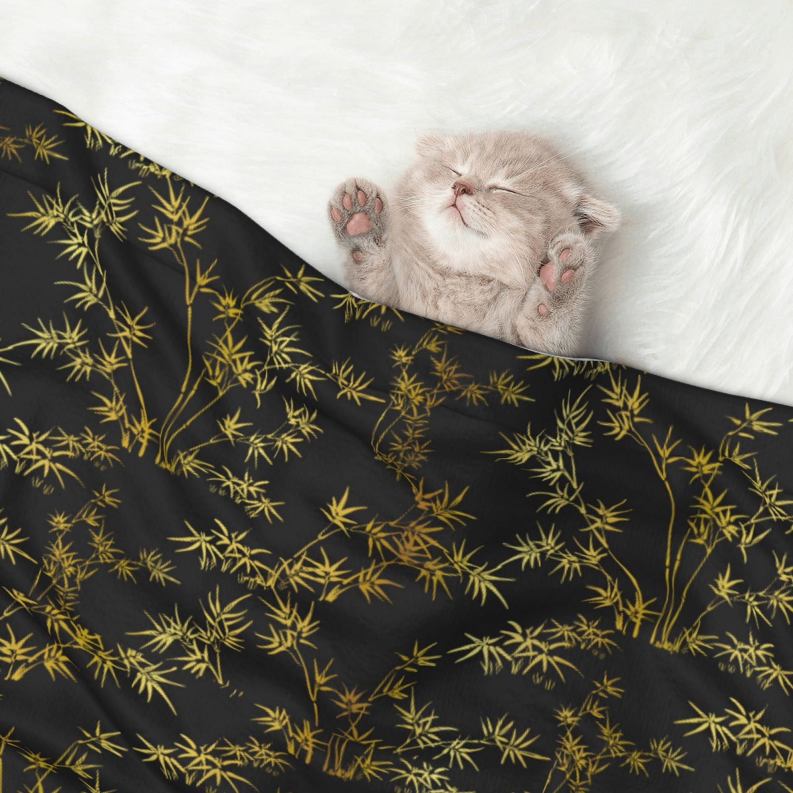 Naloa Bamboo Dog Blanket, 3 Sizes Cat Blanket for Indoor Cats Large Medium Small Dog Gifts-Medium