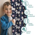 thumbnail image 3 of Blackout Kids Curtains,Dark Blue Cartoon Unicorn Dessert Heart Star Childrens Insulated Curtains Set Of 2,Bedroom Essentials,Toddler Room Decor 52"x84", 3 of 5