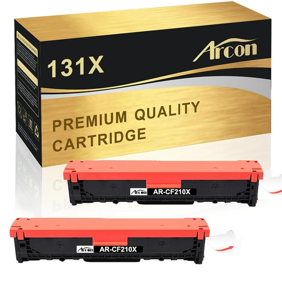 Arcon 2-Pack Compatible Toner for HP 131X CF210X Pro 200 Color M251n M251nw MFP M276nw M276n Printers (Black)
