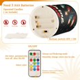 thumbnail image 5 of Yayeee Flameless Candles with Remote Flickering Battery Operated Multi Color Changing, Black Christmas Light, 5 of 7