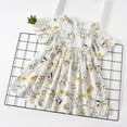 thumbnail image 2 of Newborn Infant Baby Girls Dress Floral Flutter Sleeve Dresses Ruffle Romper Skirts Summer Clothes, 2 of 6