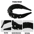 thumbnail image 4 of Unique Bargains 1 Pcs Rhinestone Headband Faux Crystal Headbands Hair Accessories for Women Black 1.57 Inch Wide, 4 of 7