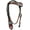 Brown 3 Daisy, variant on Horse Western Floral Tooled Browband Bridle Breast Collar Tack Set Turq 78HR24B
