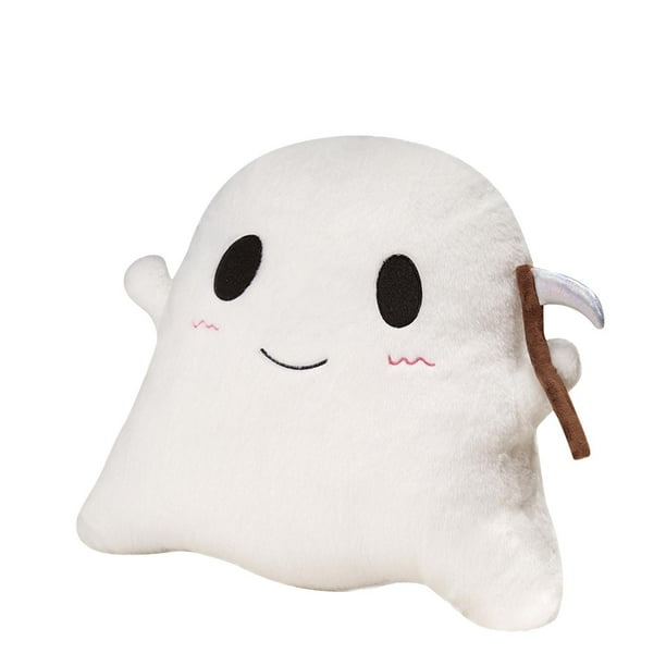 Cojín Decorativo y Espeluznante con Forma de Fantasma con Guadaña para Halloween