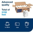 thumbnail image 2 of Matic Hand Towel Roll, White With Gray Leaf, Advanced, H1, 100% Recycled Fiber, High Absorbency, Medium Capacity, 2-Ply, 6 Rolls x 525 ft - 290092A, 2 of 5