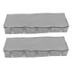 thumbnail image 2 of Bolsa de almacenamiento gris no tejida de 2 piezas para debajo de la cama, contenedor de ropa, soporte para artículos diversos, organizador plegable con ventana transparente., 2 of 6
