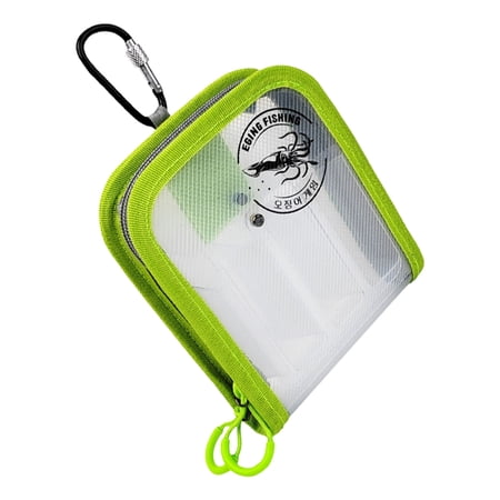 Gieenan Waterproofed Fish Tackle Bag with Two Way Zippers Transparents Fishing Lures Bag