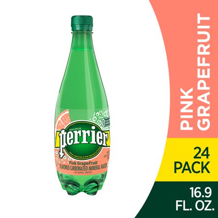 Perrier Pink Grapefruit Flavored Carbonated Mineral Water, 16.9 fl oz. Plastic Bottles