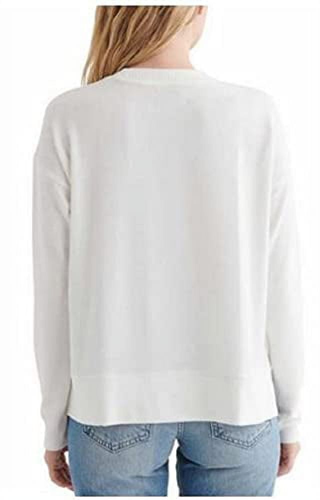 Lucky Brand Womens Long Sleeves Cozy Crewneck Sweatshirt,American  Navy,Medium 