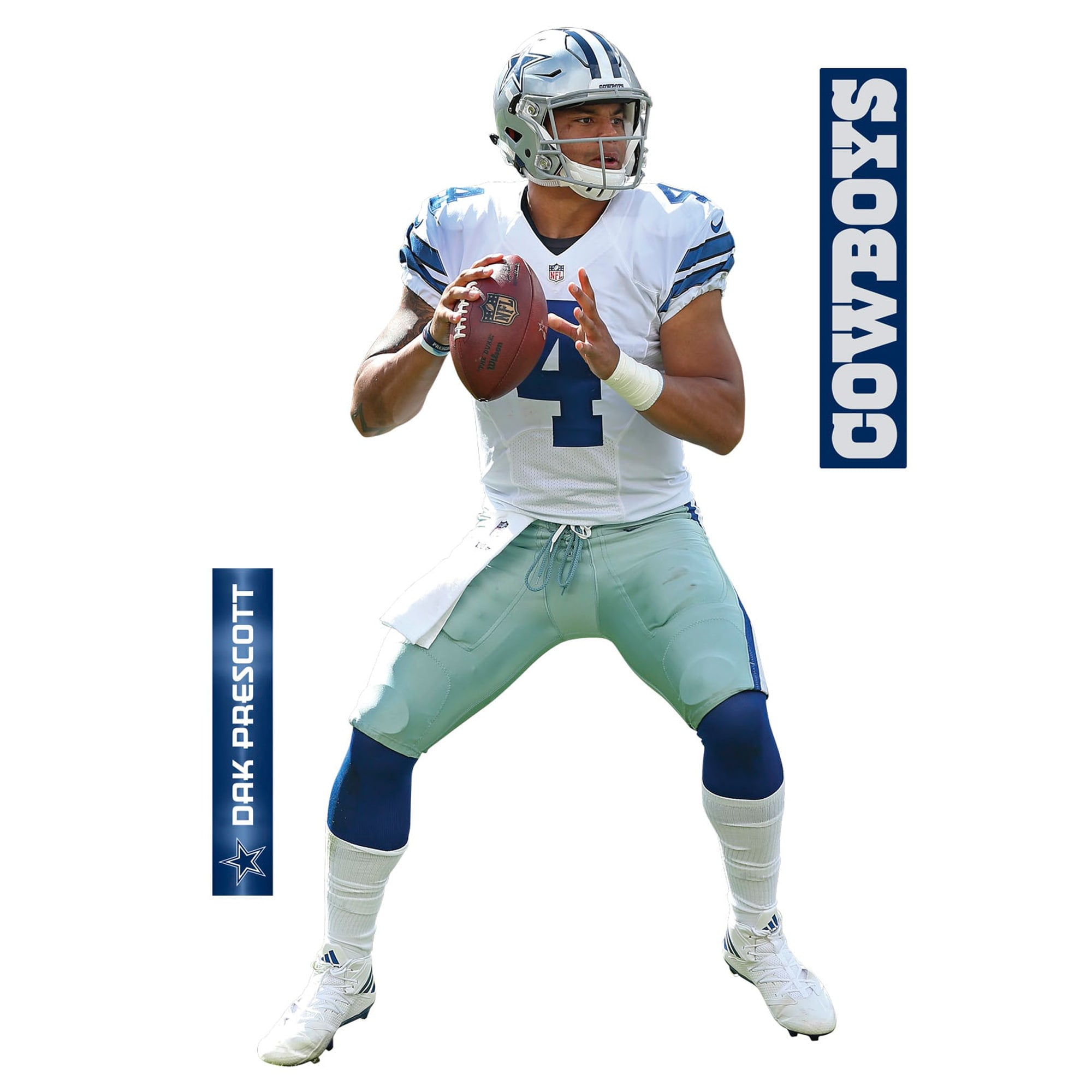Dak Prescott Dallas Cowboys Fathead 3Pack LifeSize Removable Wall