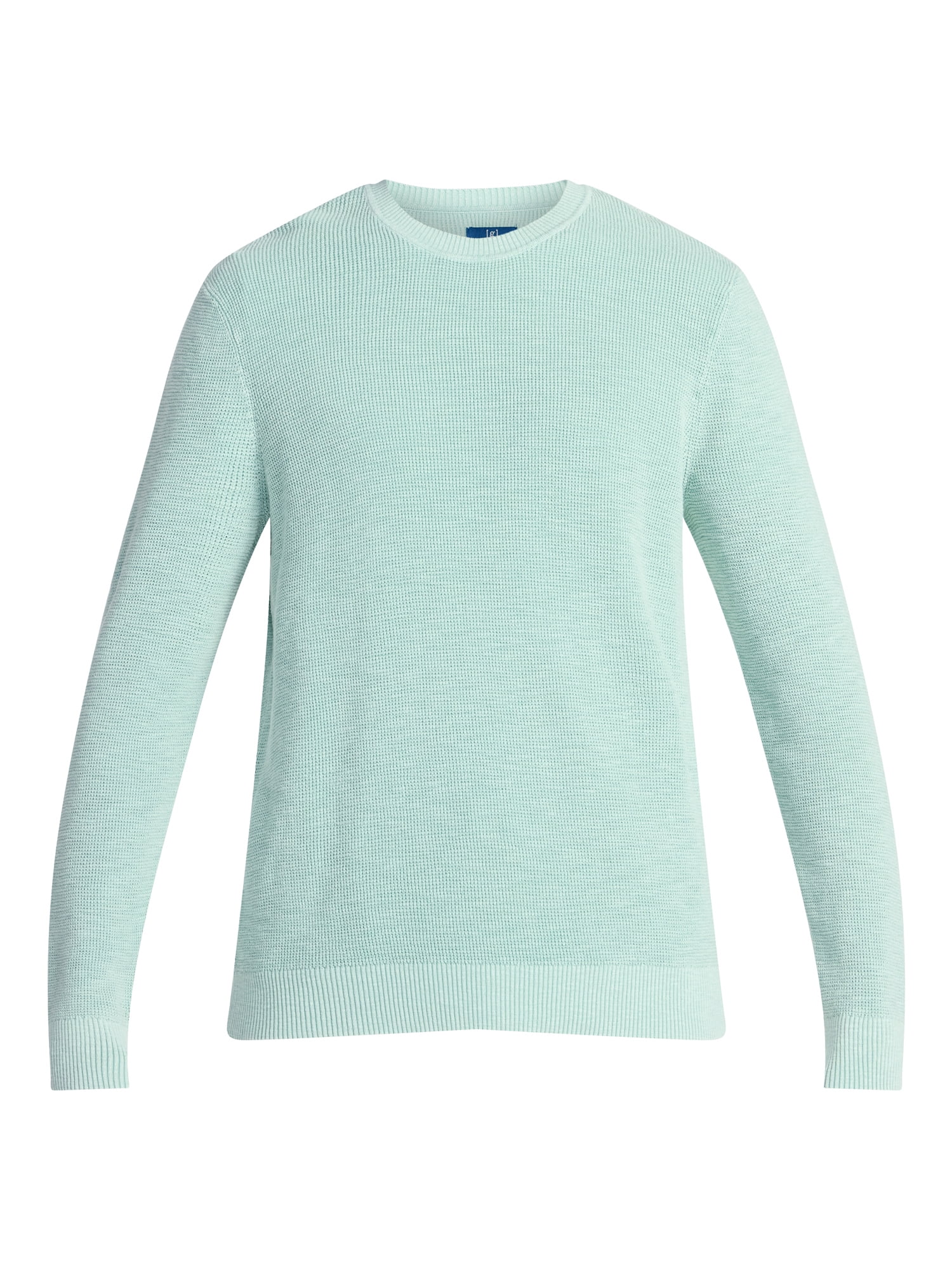 George Men's and Big Men's Cotton Slub Sweater with Long Sleeves, Sizes S-3XL