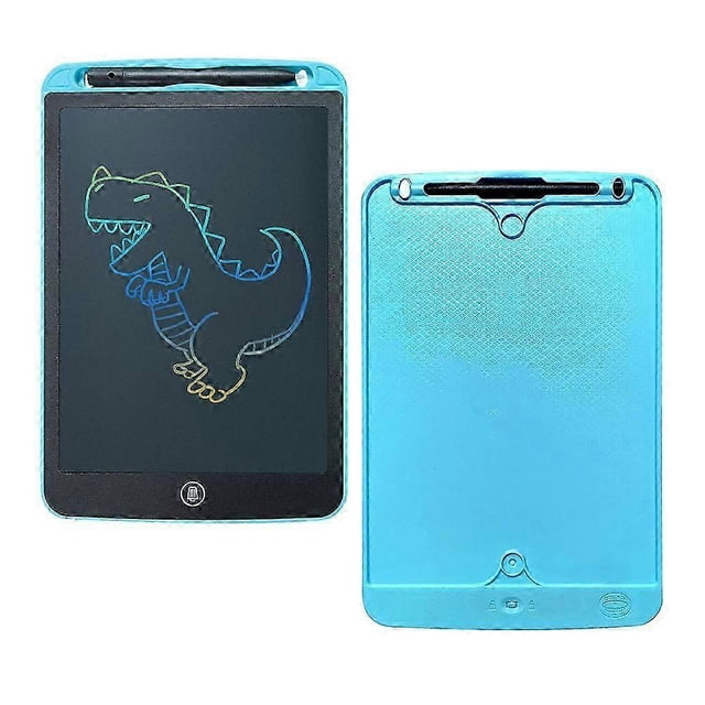 10 Inch Lcd Writing Tablet, Blue Erasable Drawing Board With Delete Button, Notepad, Magic Slate, Learning, Working, Doodling, Drawing, Educational To