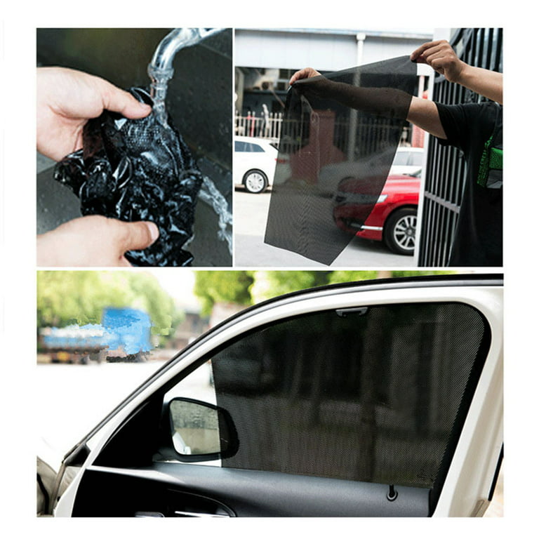 4x Magnetic Car Side Window Sun Shade Cover Front Rear Baby