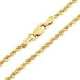thumbnail image 6 of Nuragold 14k Real Yellow Gold 1.8mm Solid Rope Chain Diamond Cut Bracelet or Anklet (7"-9") Italian Jewelry for Men & Women, 6 of 11