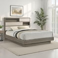 thumbnail image 6 of Fene California King Bed, Bookcase Headboard, Gray, Hidden Storage, 6 of 6