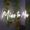 thumbnail image 2 of Eurotex Custom Neon Sign for Wall Decor, Bedroom (Miss to Mrs, 55 x 18 cm), 2 of 5