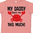 thumbnail image 4 of Inktastic Daddy Loves Me Childs Crab Boys or Girls Toddler T-Shirt, 4 of 5