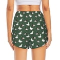 thumbnail image 2 of Lsque Colorful Mallard Duck Printed Women's Running Shorts with Liner Pockets,Elastic Quick Dry Workout Athletic Gym Yoga Shorts,Womens High Waist Shorts-, 2 of 9