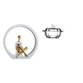thumbnail image 1 of Elegante Figura Abstracta De Niña Con Tapa De Cristal En Forma De Calabaza, Estatua De Mujer, Centro De Mesa Para Dormitorio, Estantería, Tarro De Galletas, Escultura Versátil., 1 of 8
