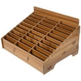 thumbnail image 1 of SHISUYAN Wooden 30-Grid Cell Phones Storage Box Desktop Mobile Phone Holder Organizer, 1 of 8