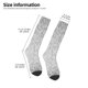thumbnail image 2 of Fotbe Silver Mosaic Calcetas Divertidas Estampadas para Hombre y Mujer, Calcetas de Algodón hasta la Rodilla para Caminar, Correr, Enfermería y Embarazo, 2 of 6