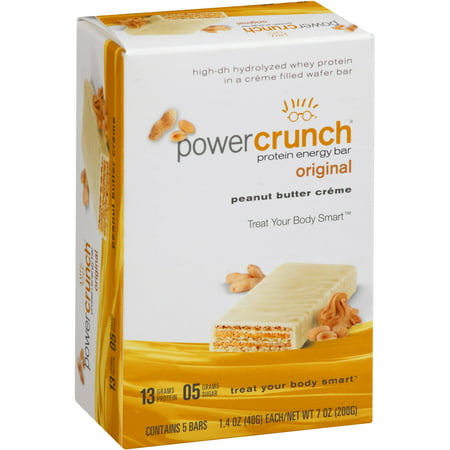 Power Crunch d'origine Beurre d'arachide Crème Barres énergétiques de protéines, 1,4 oz, 5 count