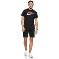 thumbnail image 5 of Nike Sportswear Mens T-Shirt, Crew Neck Shirts for Men with Swoosh, Black/University Red/White, S, 5 of 6