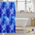 thumbnail image 3 of Manfei Blue Gradient Nebula Shower Curtain 72Wx78L,Celestial Stars Design Bath Curtain, 3 of 5