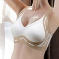 thumbnail image 2 of Everyday Bras for Women Womens Sports Bra Pack Sports Bra Support Womens Bra Seamless Bras for Women Bra Women Maternity Strapless Bra Wireless Full Coverage Bras for Women Tan Bra for White 3XL, 2 of 7