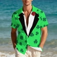 thumbnail image 4 of Ceisia St. Patrick's Day Men's Unisex Hawaiian Shirt | Summer Beach Casual Short Sleeve Button Down Gift Printed Top, 4 of 9