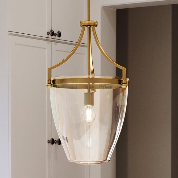 Luxury Tranditional Pendant, 23.375H x 15.25W, with Transitional Style, Brushed Bronze, UHP4256 by Urban Ambiance