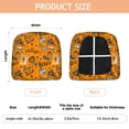 thumbnail image 3 of Halloween Pumpkin Words Seat Covers for Dining Room Chairs Set Of 6,Stretch Printed Washable Chair Seat Cover with Elastic Ties and Button,Removable Waterproof Couch Cushion Covers, 3 of 6