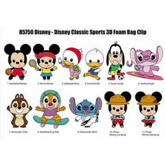 3D Figural Keyring Disney Series 55 Sports Mystery Pack (1 RANDOM Figure)