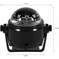 thumbnail image 6 of Multi-Purpose Bracket Mount, ABS Material, Black, Car Dashboard, Marine, Boat, Truck Compass, 6 of 7