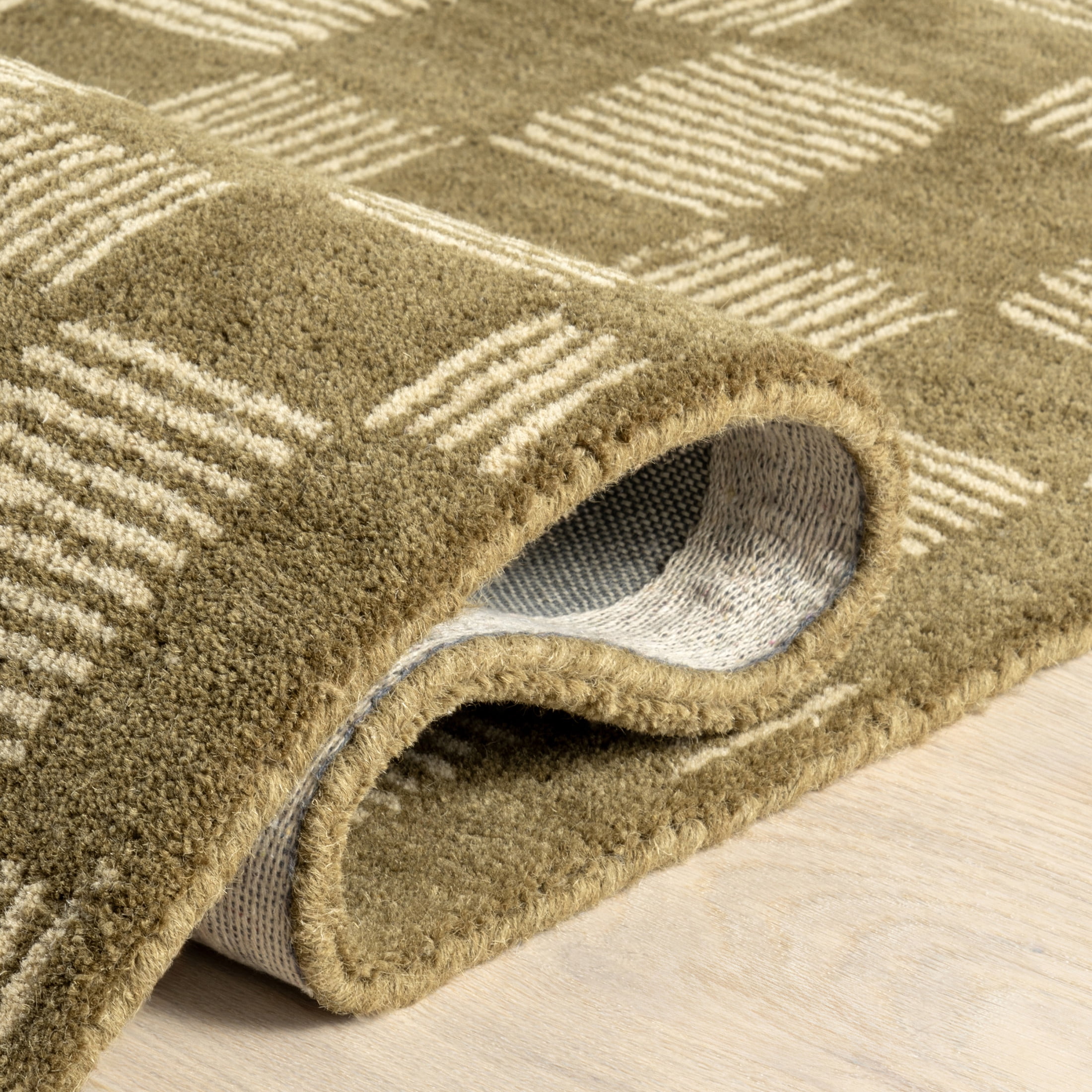 Rugs USA Quince Checkered Wool Area Rug