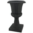 thumbnail image 3 of Arcadia Garden Products 10x17" Deluxe Pedestal Urn Planter, Black, Set of 2, 3 of 8