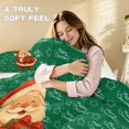 thumbnail image 5 of Yspwyqan Santa Claus Print 3 Piece Bedding Set Twin XL Size, Soft Breathable Christmas Themed Bed Comforter with 2 Pillow Shams for Kids Bedroom Holiday Decor, 5 of 7