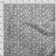 thumbnail image 4 of oneOone Silk Tabby Gray Fabric Geometric Craft Projects Decor Fabric Printed By The Yard 42 Inch Wide, 4 of 4
