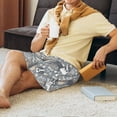 thumbnail image 5 of Sikiie Cute Dog And Flowers Mens Pajama Shorts, Lightweight Lounge Pant with Pockets Soft Sleep Pj Shorts for Men4X-Large, 5 of 6