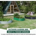 thumbnail image 6 of Land Guard 6x3x1ft Galvanized Metal Raised Garden Bed Kit,Oval Planter Box Outdoor for Vegetables,Fruits and Flowers,Modern Gray, 6 of 7