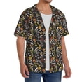 thumbnail image 4 of Xecao offers the Daisies Flowers for Men's Casual Short-sleeved Shirt, a button-up collared shirt with a pocket, perfect for beach vacations and yacht travel in the Medium size., 4 of 7