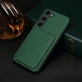 thumbnail image 6 of TECH CIRCLE Case for Samsung Galaxy S21 FE (6.4") 2021 Release Cell Phone - Premium Faux Leather/Silicone Back Cover Phone Case [Built-in Viewing Stand/Card Holder] Lightweigt Thin Cover Shell, Green, 6 of 6